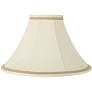 Bell Shade with Gold with Ivory Trim 7x20x13.75 (Spider)