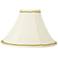 Bell Shade with Metallic Gold Wave Trim 7x20x13.75 (Spider)