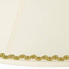 Image2 of Bell Shade with Metallic Gold Wave Trim 7x20x13.75 (Spider) more views