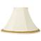 Bell Shade with Yellow Gold Ribbon Trim 7x20x13.75 (Spider)