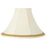 Bell Shade with Yellow Gold Ribbon Trim 7x20x13.75 (Spider)