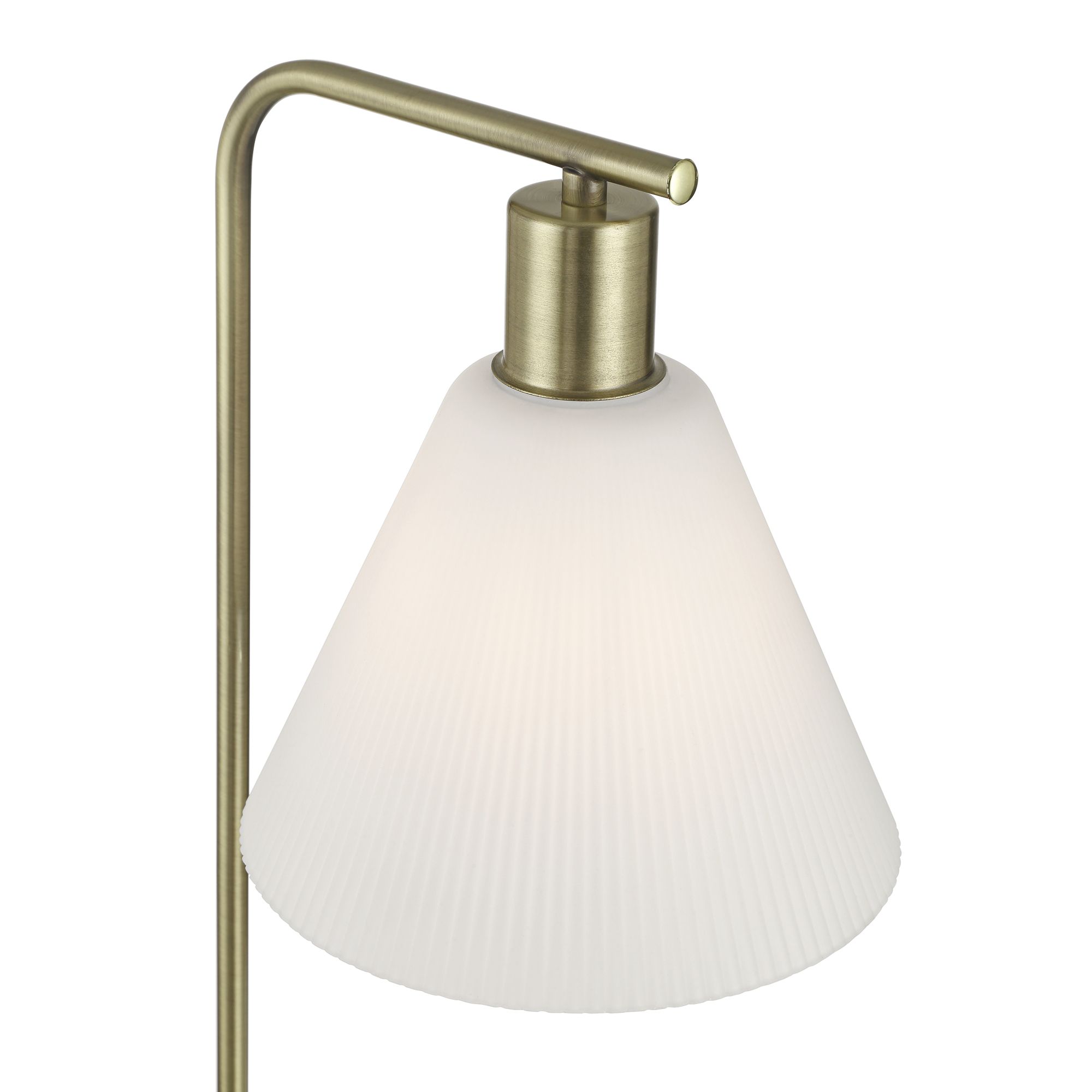 Thumbnail4 of Bella 24 1/2" High Brass and Marble Arc Table Lamp with Dimmer more views