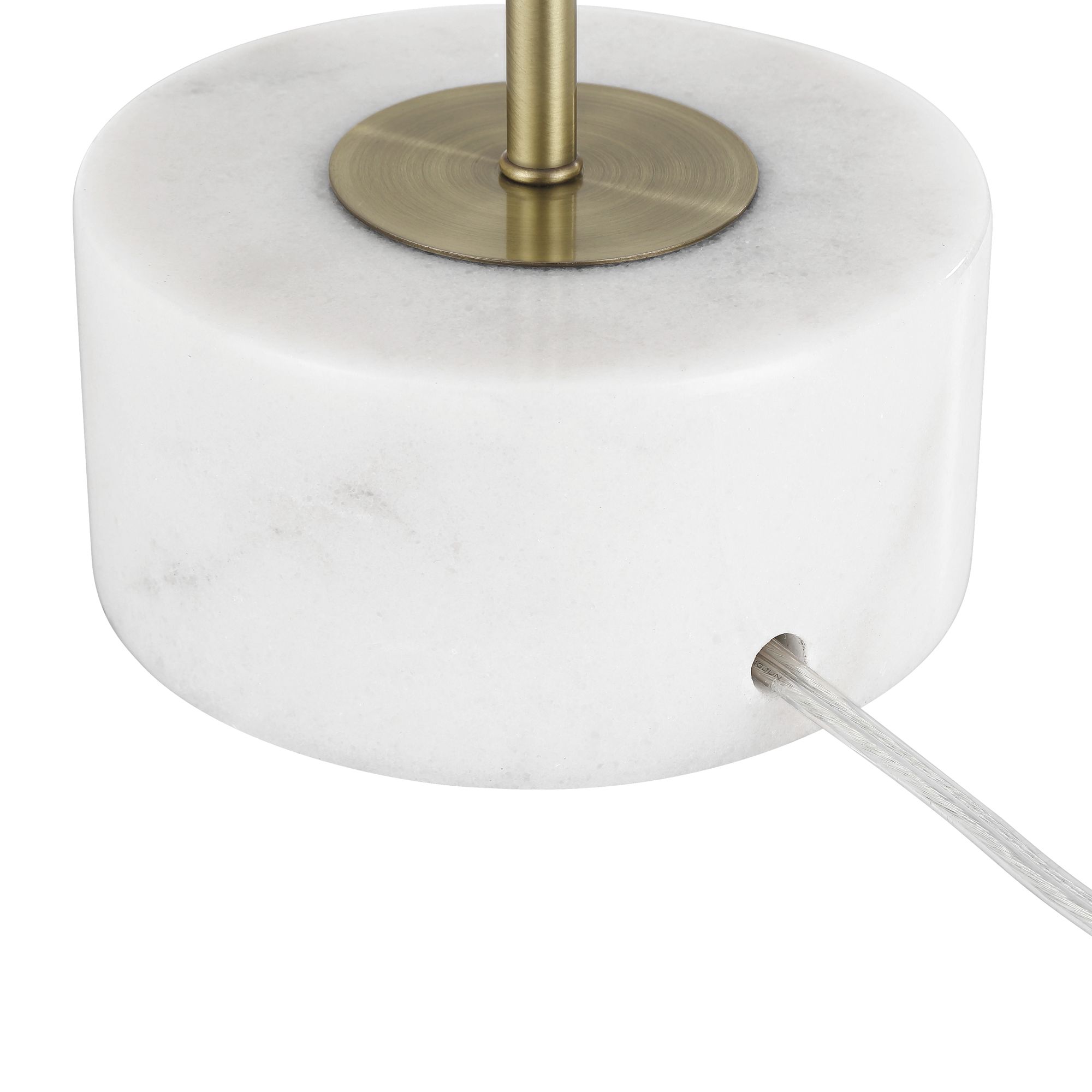 Image 6 Bella 24 1/2" High Brass and Marble Arc Table Lamp more views
