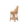 7_Bella 26" Natural Brown Rattan Swivel Counter Stool more views