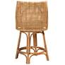 Bella 26" Natural Brown Rattan Swivel Counter Stool