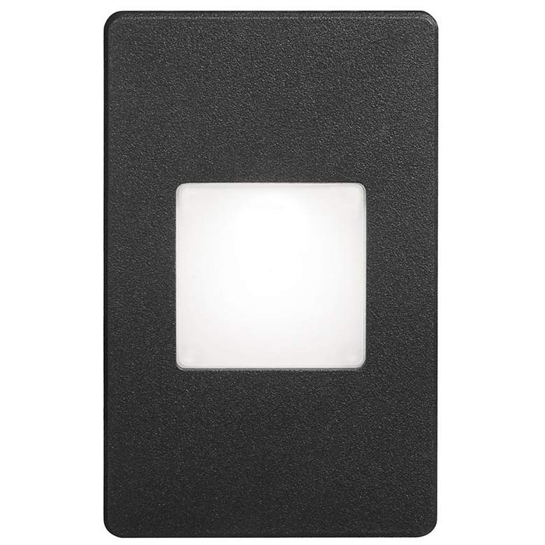 Image 1 Bella 3" Wide Black LED Outdoor Step Light with White Lens