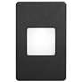 Bella 3" Wide Black LED Outdoor Step Light with White Lens