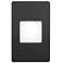 Bella 3" Wide Black LED Outdoor Step Light with White Lens