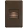 Bella 3" Wide Bronze LED Outdoor Step Light with Louvre