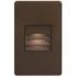 Bella 3" Wide Bronze LED Outdoor Step Light with Louvre