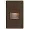 Bella 3" Wide Bronze Rectangular LED Outdoor Step Light