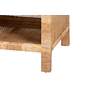 4_Bella 30"W Natural Brown Wood Rattan 1-Drawer Console Table more views