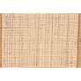 5_Bella 30"W Natural Brown Wood Rattan 1-Drawer Console Table more views