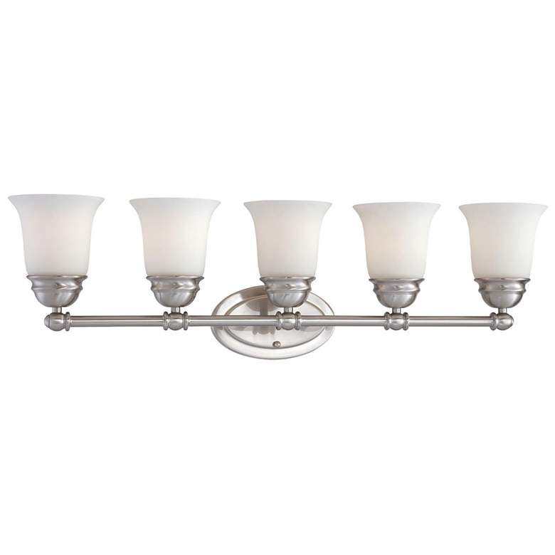 Image 1 Bella 31" Wide 5-Light Vanity Light - Brushed Nickel