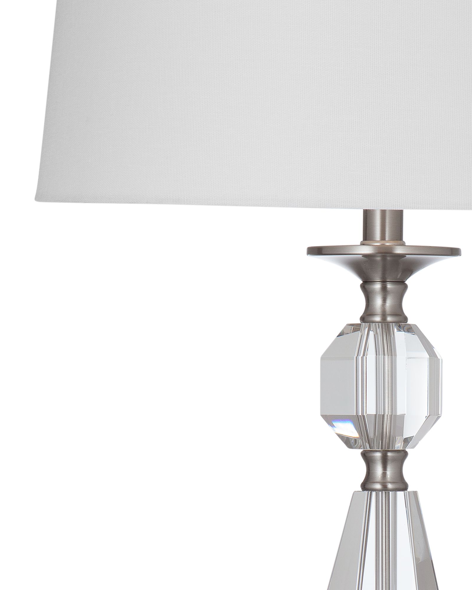 Image 2 Bella 34" High Clear And Brushed Silver Table Lamp more views