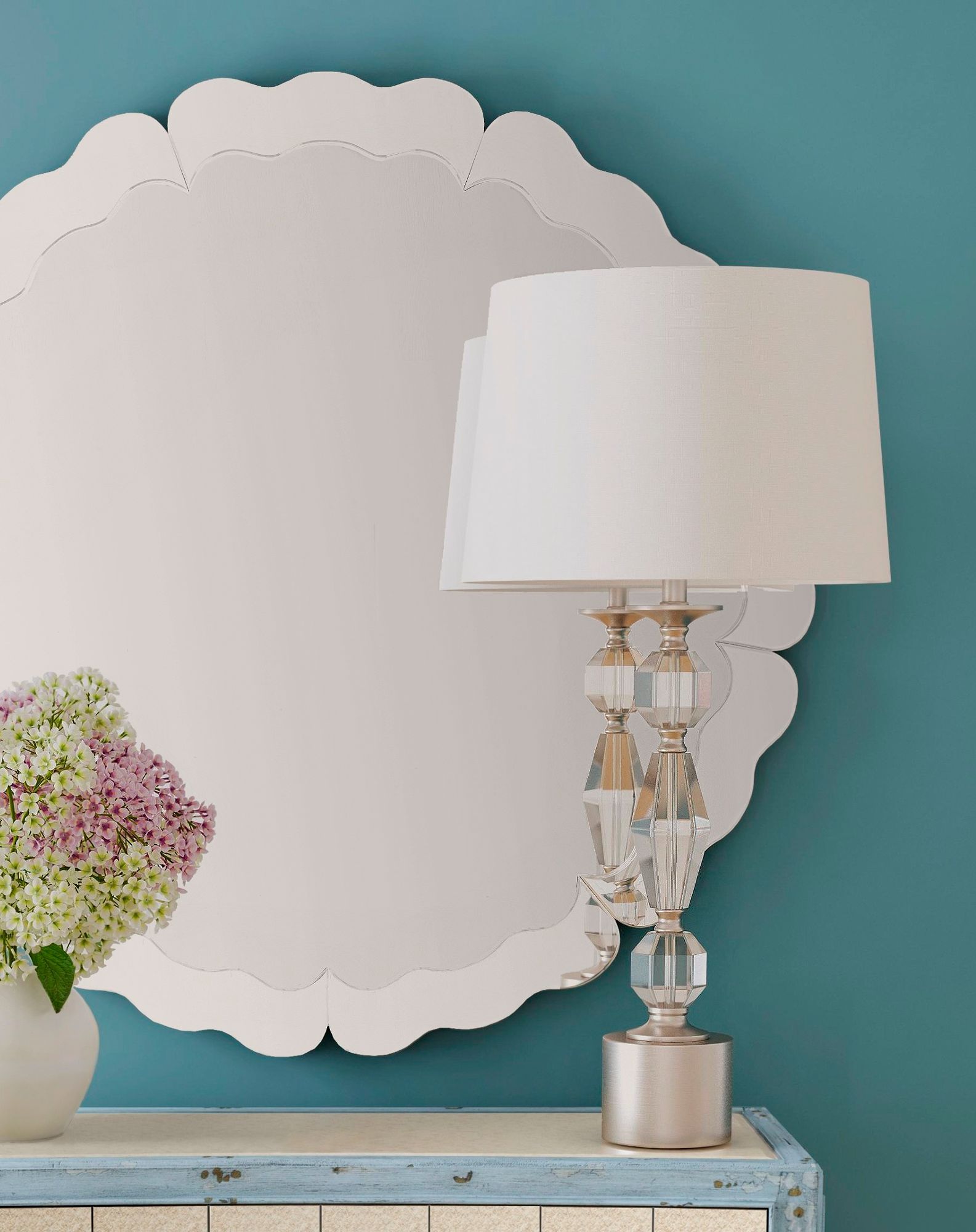 Image 4 Bella 34" High Clear And Brushed Silver Table Lamp more views