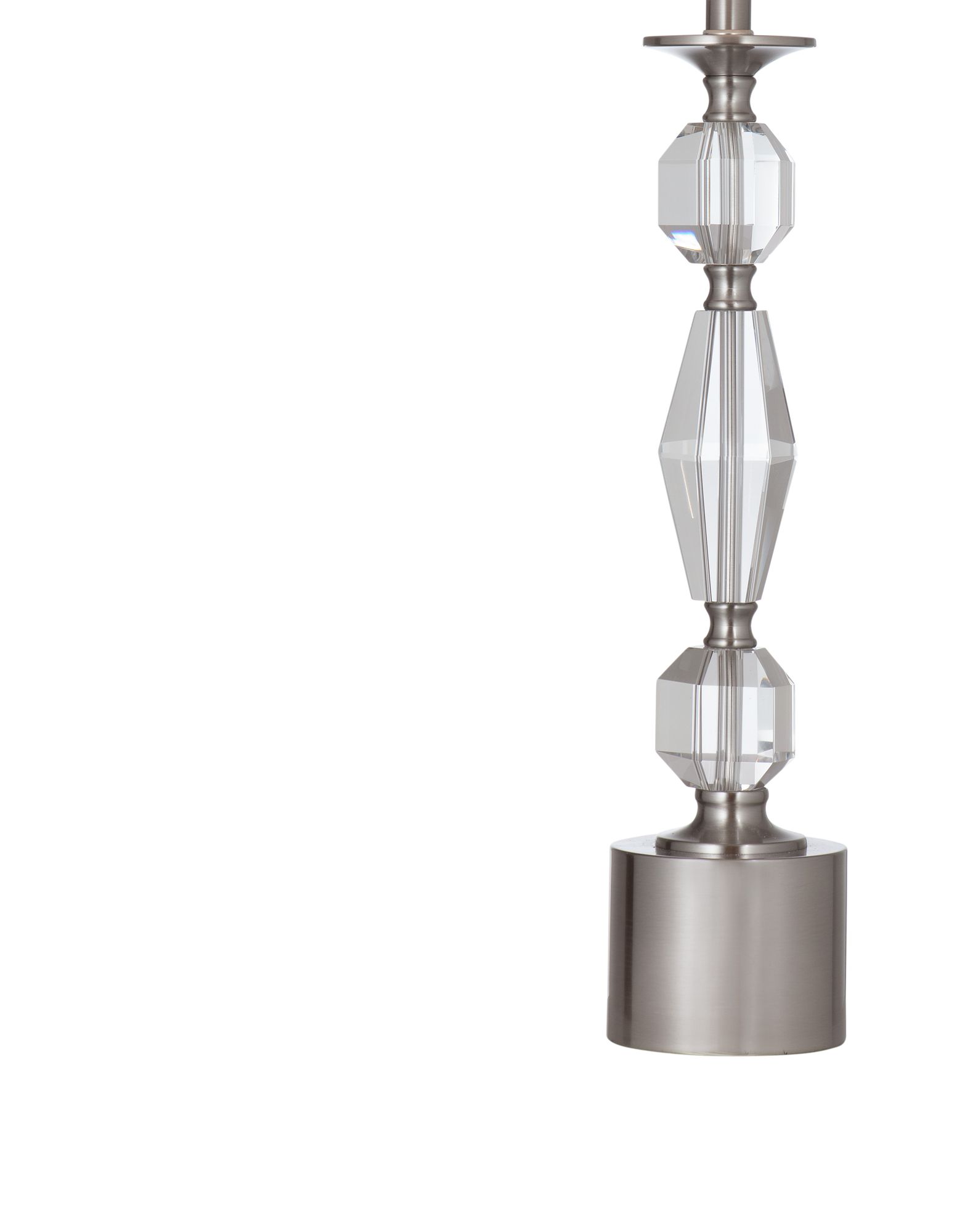 Image 6 Bella 34" High Clear And Brushed Silver Table Lamp more views