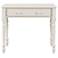 Bella 34" Wide Antique Ivory Wood 1-Drawer Desk