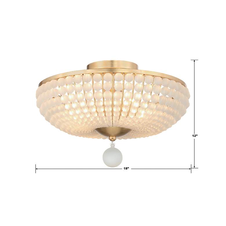 Image 6 Bella 4 Light Antique Gold Ceiling Mount more views