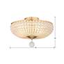 6_Bella 4 Light Antique Gold Ceiling Mount more views