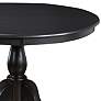 Bella 42" Wide Antique Black Round Pedestal Dining Table