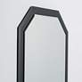Bella Black 23 1/2" x 31 1/2" Octagon Frameless Wall Mirror