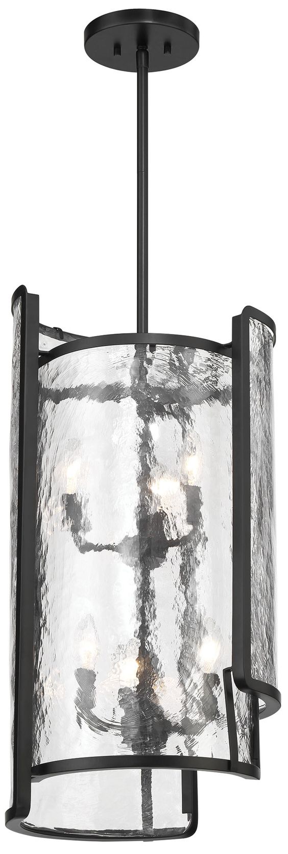 Image 2 Bella Collina 14" Wide Coal Black 6-Light Pendant