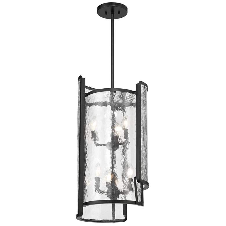 Image 2 Bella Collina 14" Wide Coal Black 6-Light Pendant