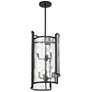 2_Bella Collina 14" Wide Coal Black 6-Light Pendant