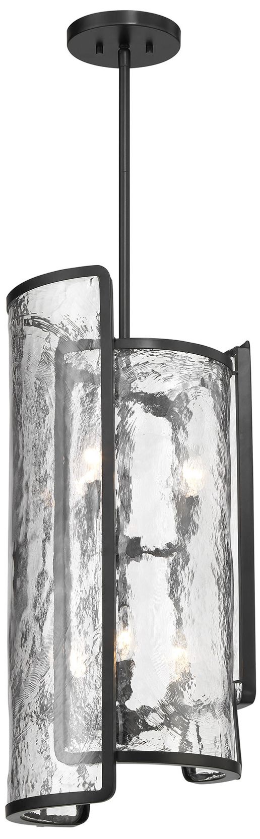Image 3 Bella Collina 14" Wide Coal Black 6-Light Pendant more views