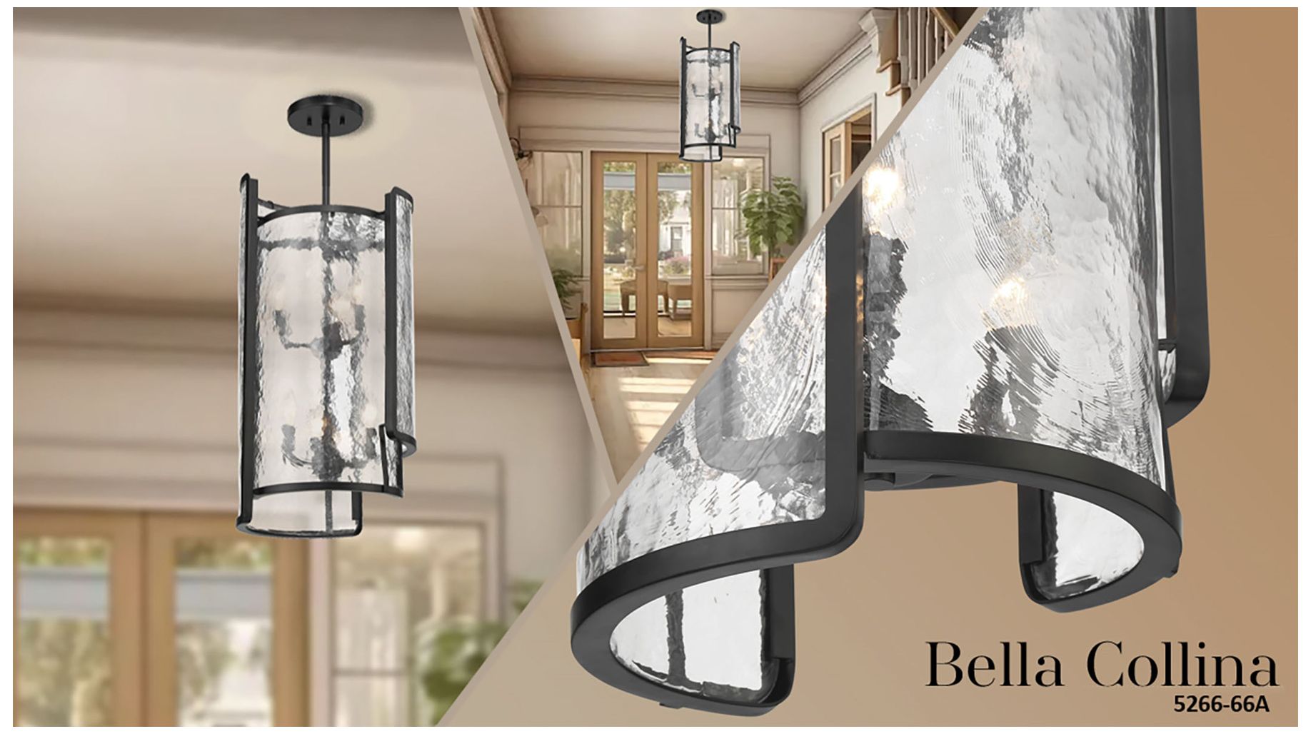 Image 6 Bella Collina 14" Wide Coal Black 6-Light Pendant more views