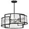 Bella Collina 28" Wide Coal Black Pendant Light