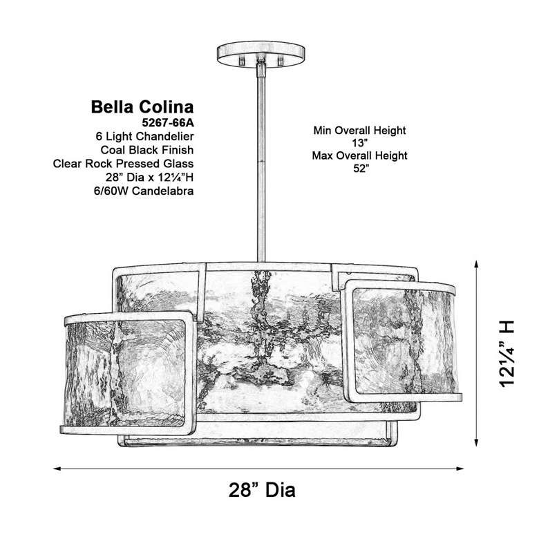 Image 4 Bella Collina 28" Wide Coal Black Pendant Light more views