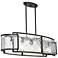 Bella Collina 48" Wide Coal Black 5-Light Island Chandelier