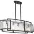 Bella Collina 48" Wide Coal Black 5-Light Island Chandelier