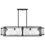 3_Bella Collina 48" Wide Coal Black 5-Light Island Chandelier more views