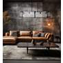 4_Bella Collina 48" Wide Coal Black 5-Light Island Chandelier more views