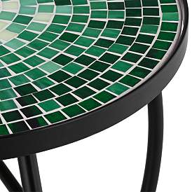 Image3 of Bella Green Mosaic Outdoor Accent Table more views