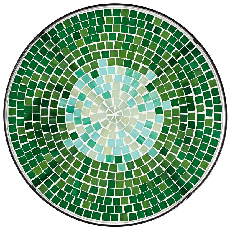 Image 4 Bella Green Mosaic Outdoor Accent Table more views