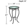 Bella Green Mosaic Outdoor Accent Table