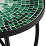 Bella Green Mosaic Outdoor Accent Tables Set of 2