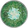 Bella Green Mosaic Outdoor Accent Tables Set of 2