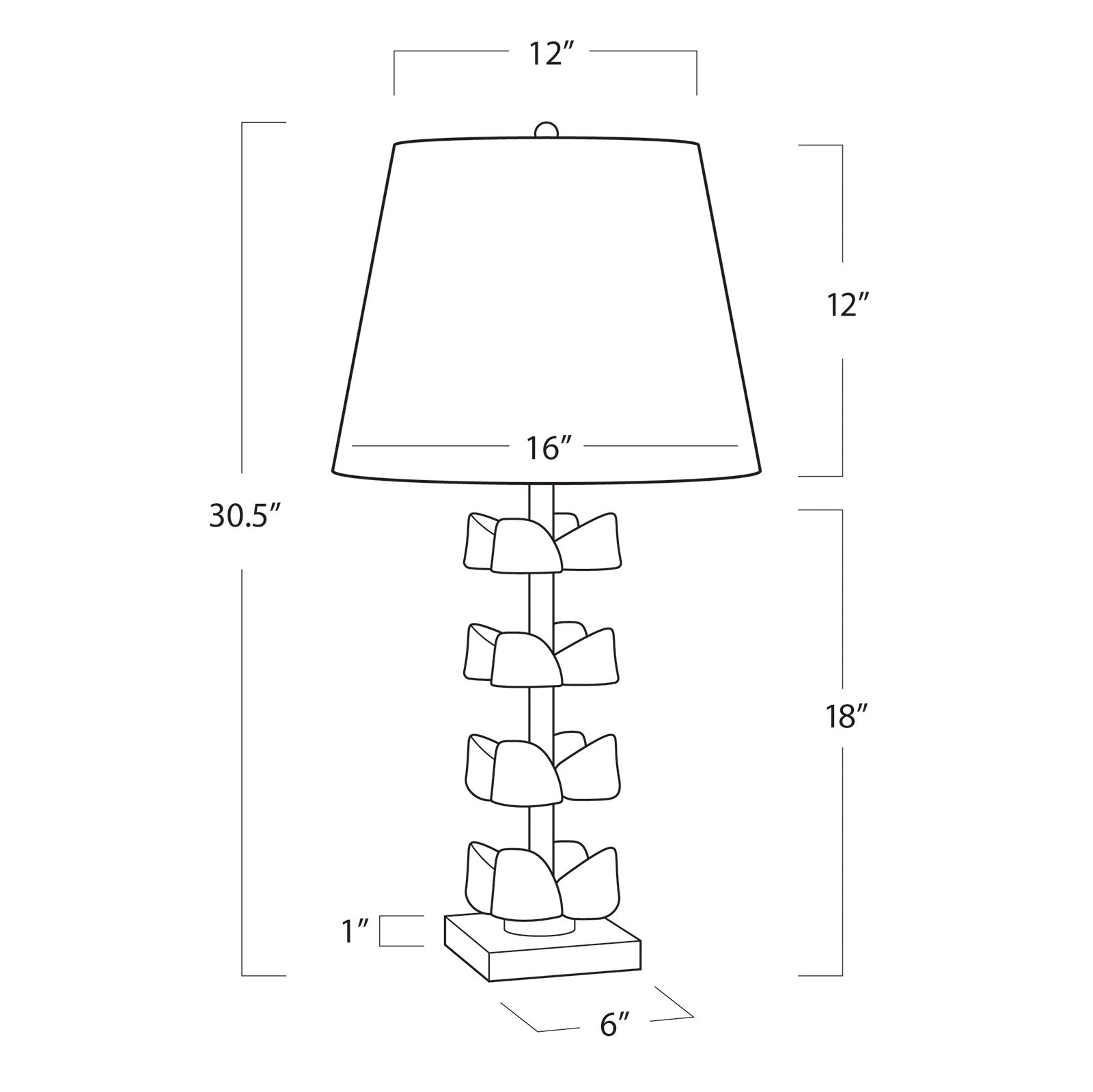 Image 6 Bella Natural Brass Glass Flowers Table Lamp more views
