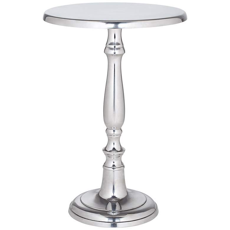 Image 1 Bella Polished Aluminum Accent Table