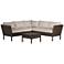 Bella Springs Wicker 4-Piece Outdoor Sectional Patio Set