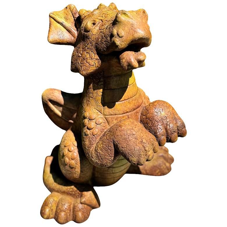 Image 1 Bella the Begging Dragon 15 1/2" High Relic Sargasso Statue