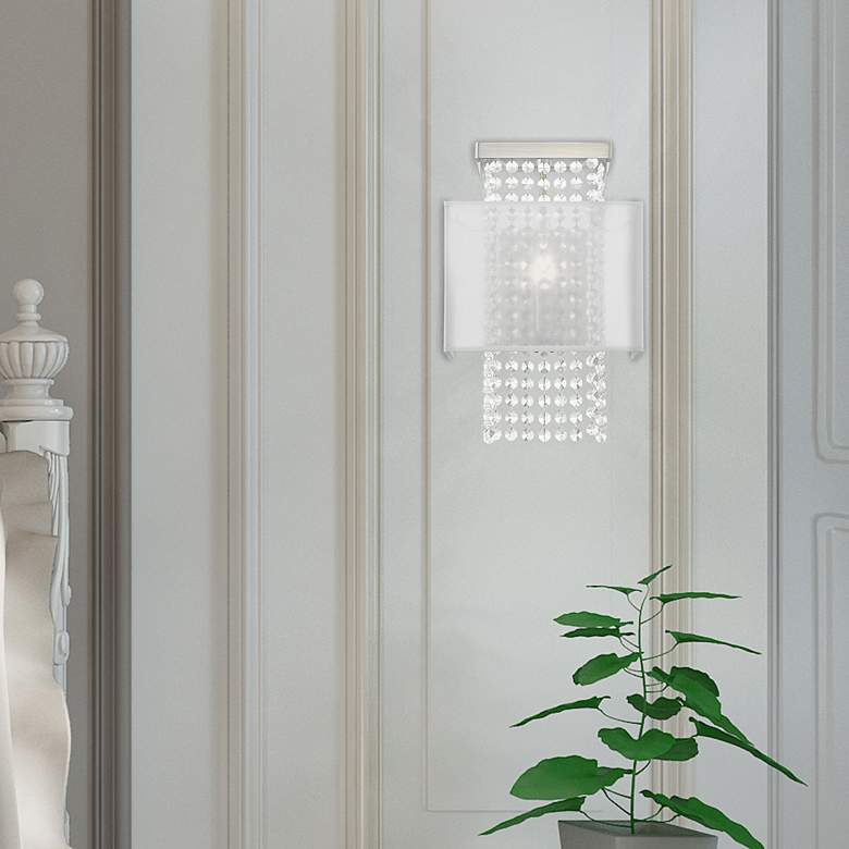 Image 1 Bella Vista 1 Light Brushed Nickel ADA Wall Sconce