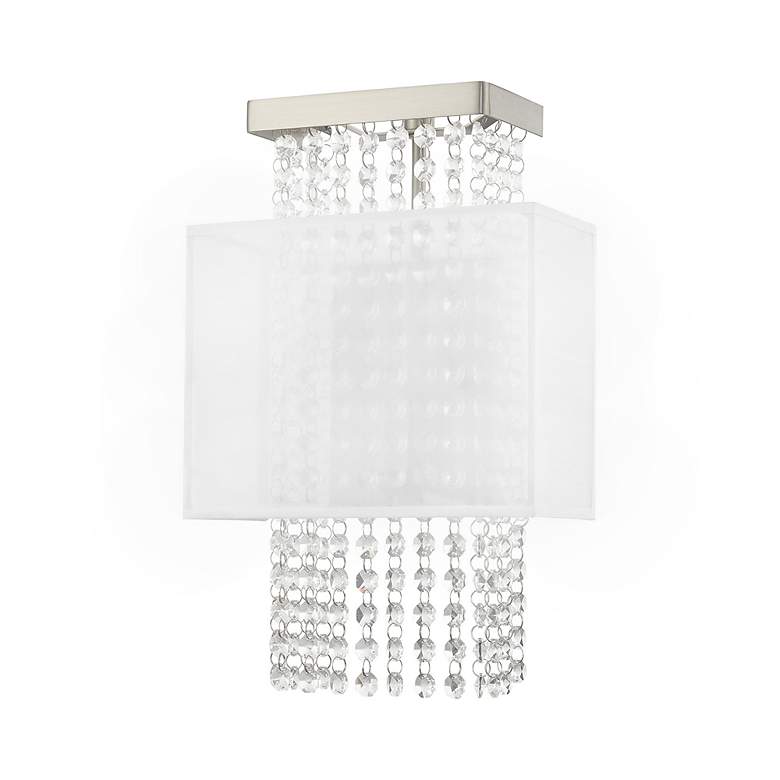 Image 4 Bella Vista 1 Light Brushed Nickel ADA Wall Sconce more views