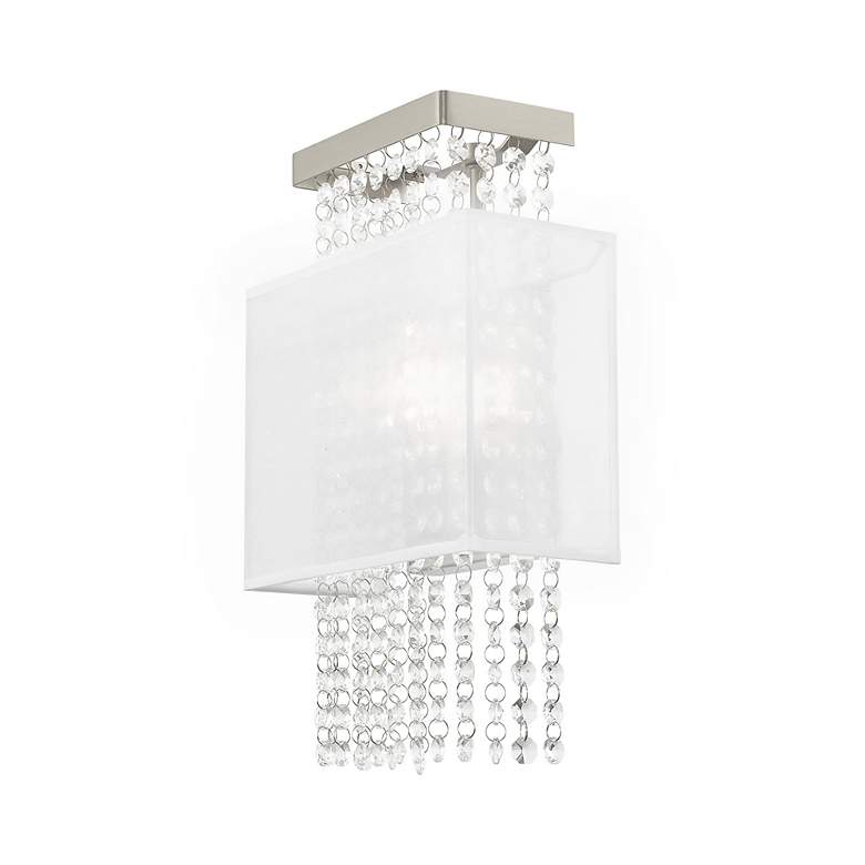 Image 7 Bella Vista 1 Light Brushed Nickel ADA Wall Sconce more views