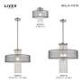 3_Bella Vista 1 Light Brushed Nickel Ceiling Mount more views